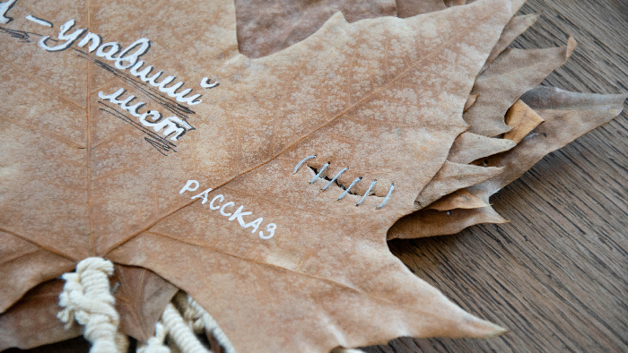  Nichts passiert / Wadded white  I am a fallen leaf 