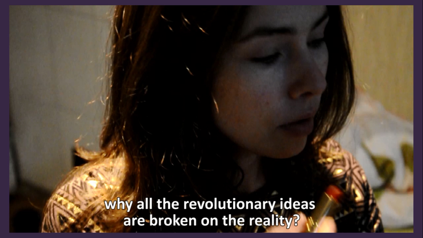 Still from "We, the militant radfem gang named after Valerie-Andrea Dworkin-Solanas"