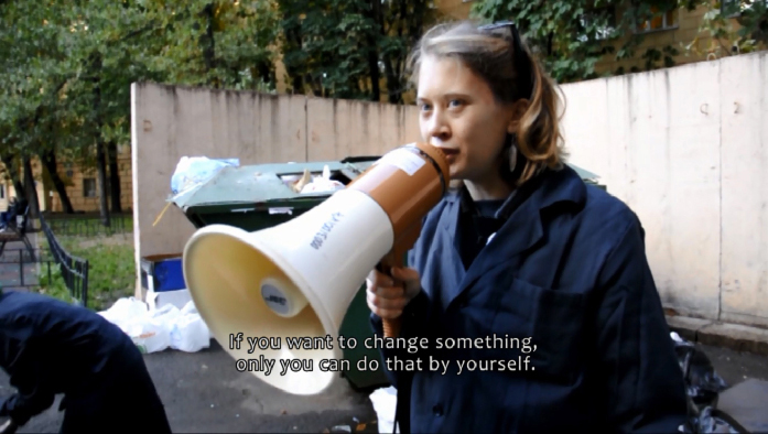 Still from "There is no trash in the nature"